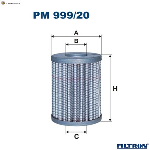 Filtro carburante 999 20 - filtro,